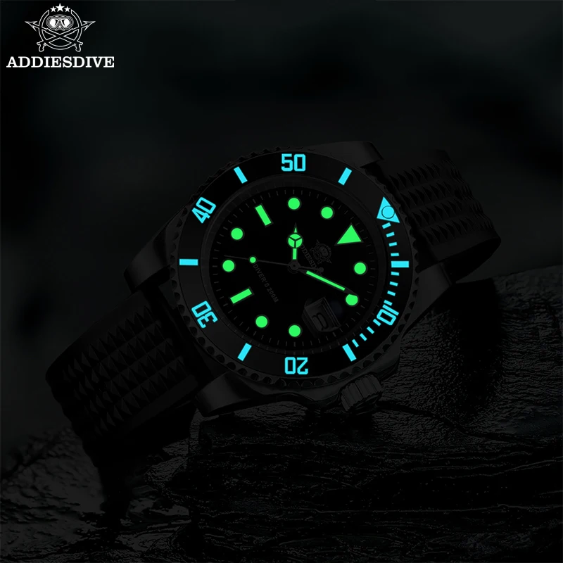ADDIESDIVE NEW Men's Watch Business 200m Waterproof Calendar Display Outdoor Sports Quartz Watch Relogios Masculino
