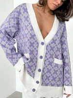 Cardigan for Women Autumn Winter Korean Style Women's Sweater Oversize Fashion Knitted Coat Long Sleeve Cardigans Female 2025