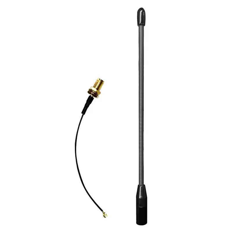 【디지털 기기】4X 소프트 안테나 SMA 남성용 무선 데이터 전송 데이터 고이득 10Dbi Wifi Halow Whip 안테나(어댑터 포함)