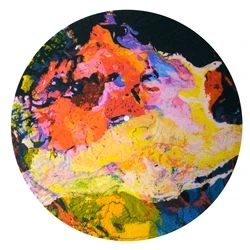 Colorful Anti-Static Felt Slipmat for Turntable Vinyl Records, 12-inch (01)