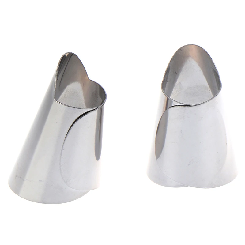 2pcs Stainless Steel Cutting Finger Protector Vegetable Peeling Pine Nuts Pistachio Accessories Kitchen Peeling Tool