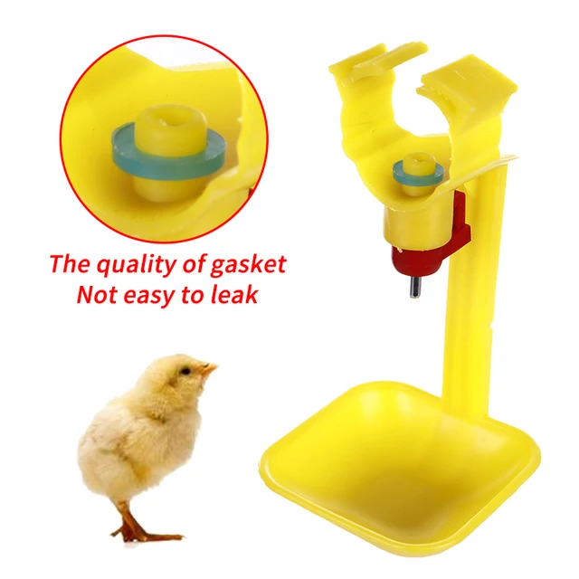 50PCS Chicken Automatic Drinking Cup Plastic Nipple Hanging Cup Drinking Bowl Water Supply Poultry Quail Chick Drinking Tool 3