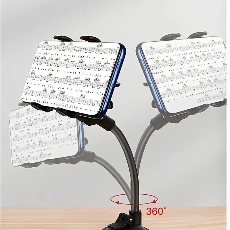 Universal Music Phone Stand with Strong Suction and Flexible Design