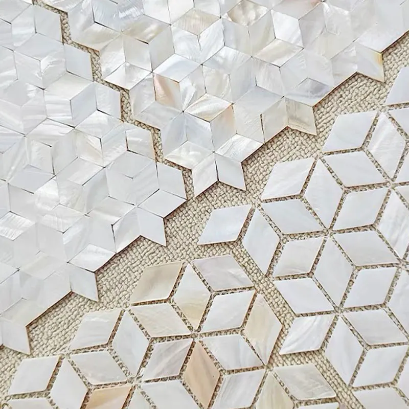 Mosaique De Nacre Coquillage Salle De Bains Ou Cuisine Nacarat Bleu