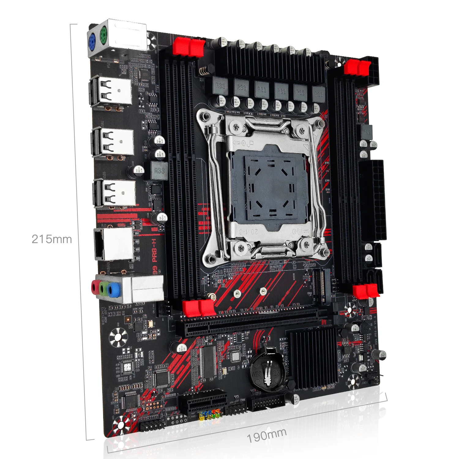 Placa-mãe Suporte Lga 20113 Cpu Intel Xeon 2666 2696 Processador v3 Memória Ram Ddr3 Usb 3.0 Nvme Sata M.2 Machinist-x99 - Imagem 5