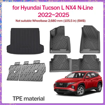 Hyundai Tucson L NX4 N-Line 2022–2025 TPE Waterproof Car Floor Mats – Custom Interior Liner