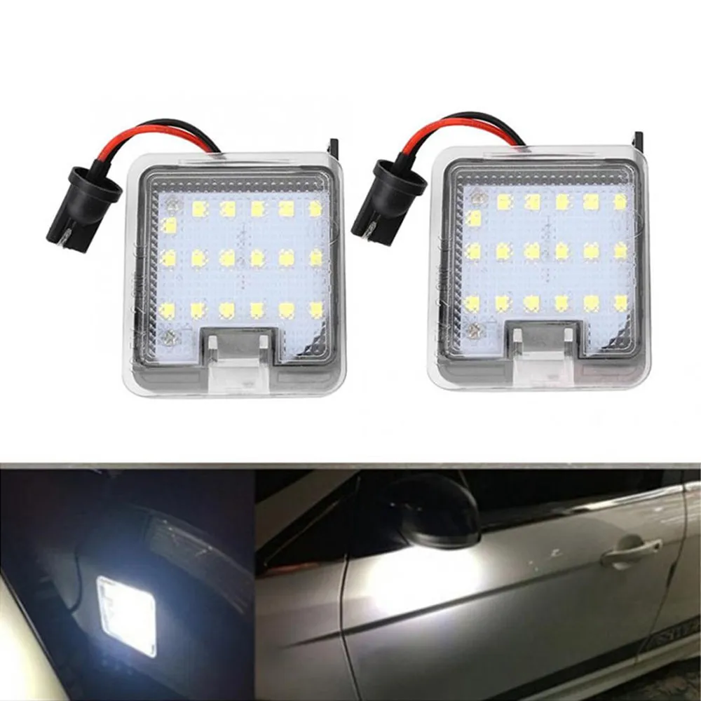 

2PCS LED Side Rearview Mirror Floor Ground Lamp Puddle Welcome Light For Mondeo MK4 Focus Kuga Dopo Escape C-Max Side Light