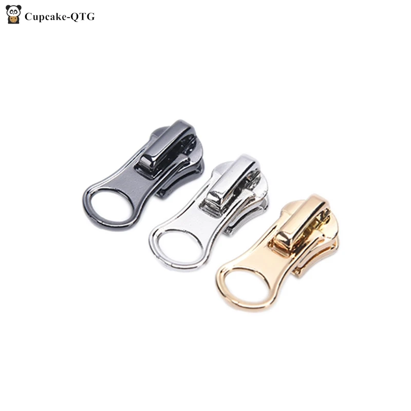 10pcs Zipper Slider Replacement Metal Zip Puller Zipper Pull Replacement Zip Fastener Repair Kit for Clothes Jacket