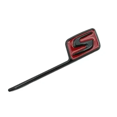 Glossy Multi-Color S Badge Emblem for Car Styling and Trunk Decoration