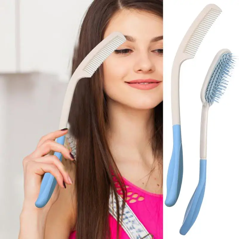 Long Handled Cow Comb Gentle Multifunctional Hair Removal Brush For Women