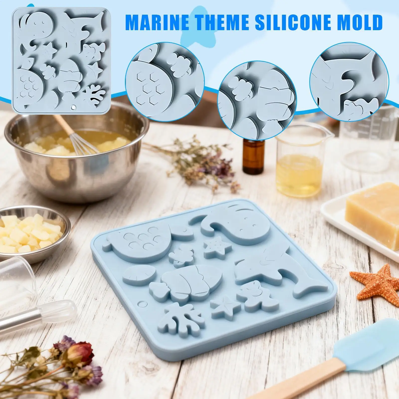 Chocolate Candy Molds 10 Cavity Non Stick Cute Mould Silicone Candy Molds For Filled Chocolate For Ice Cake Gummy Jelly Cookie