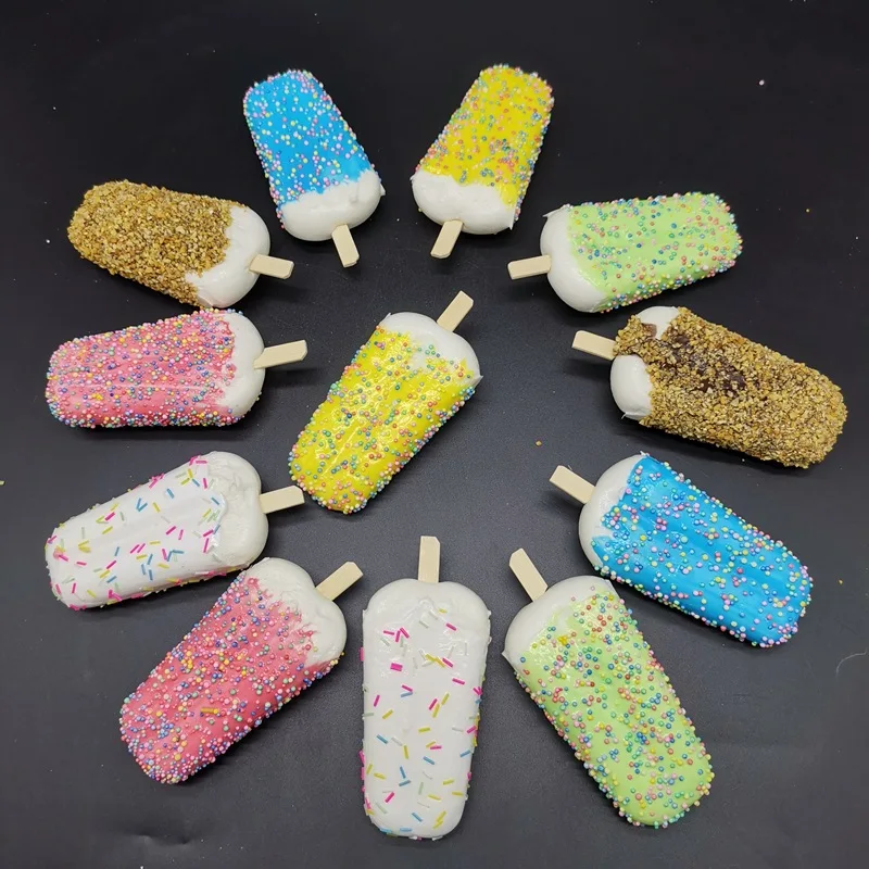 Food model food photography props Simulation popsicle model cool and refreshing summer fake ice cream artificial ice cream photo props shop window decoration