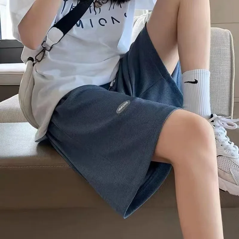 Maternity Summer Plus Size High Waist Pants For Pregnant Women Maternity Wide Leg Loose Shorts Ladies Pregnancy Capris