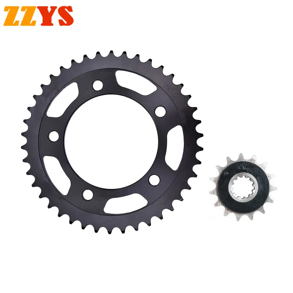 

525 15T 42T 15 42 Tooth Front Rear Sprocket Gear Wheel Cam For Honda CBF600 CBF600N PC38 2004-2007 CBF600S ABS 2004-2005 CBF 600