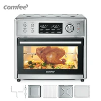 COMFEE' 12-in-1 Toaster Oven Air Fryer Combo with Rotisserie 26.4QT 6 Slice Toast 12' Pizza Double Layer Countertop Convection 1