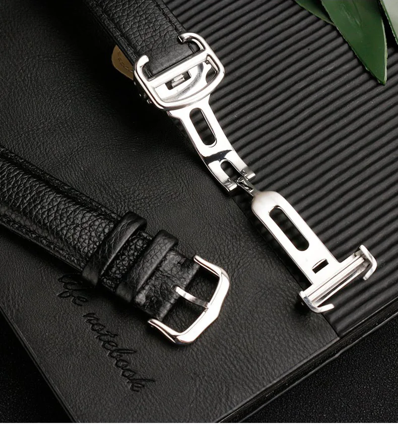 16mm 17mm 19mm 20mm 22mm 23mm Für Cartier Tank Must London Solo Rindsleder Uhrenarmband Schnelle Demontage Faltstiftschnalle – Detail 7