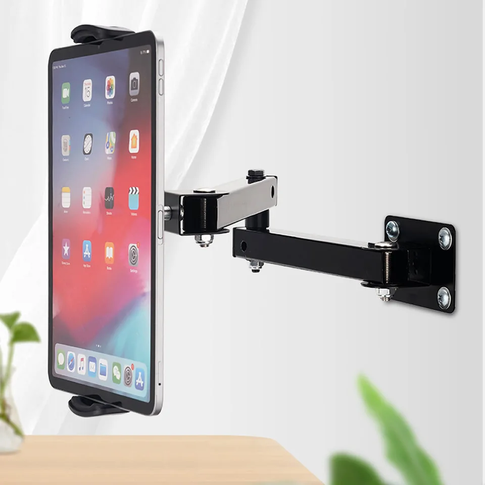 suporte ajustável da parede do metal do ipad para iphone ipad polegadas suporte da parede da tabuleta da montagem da parede