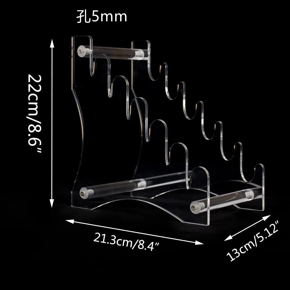 Transparency Knife Display Stand Acrylic Display Stand Clear Acrylic Display Riser Shelf Detachable Transparent DIY Storage Tool