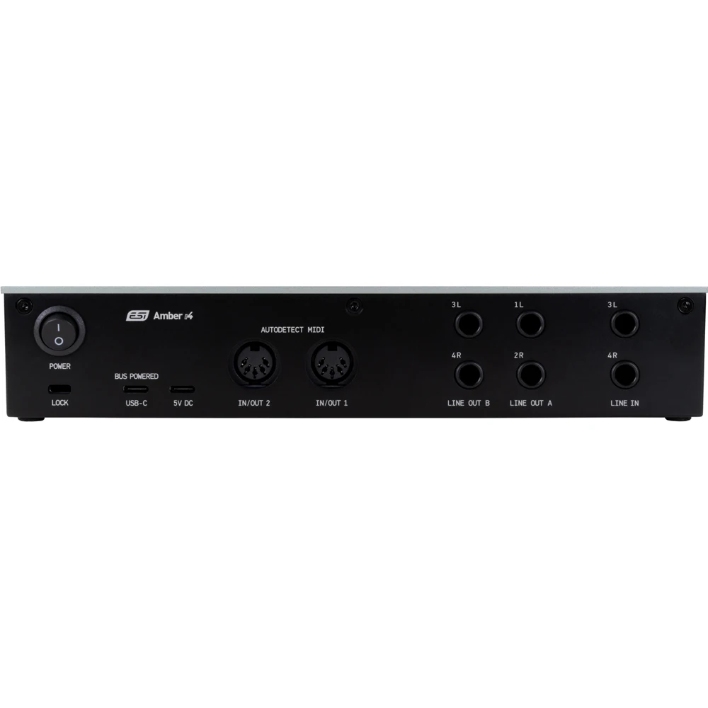 ESI Amber i4 Professional 24비트/192kHz 4입력/4출력 USB-C 오디오 인터페이스 (프로듀서, 스튜디오, 홈 뮤지션, 밴드, 콘텐츠 제작자용)