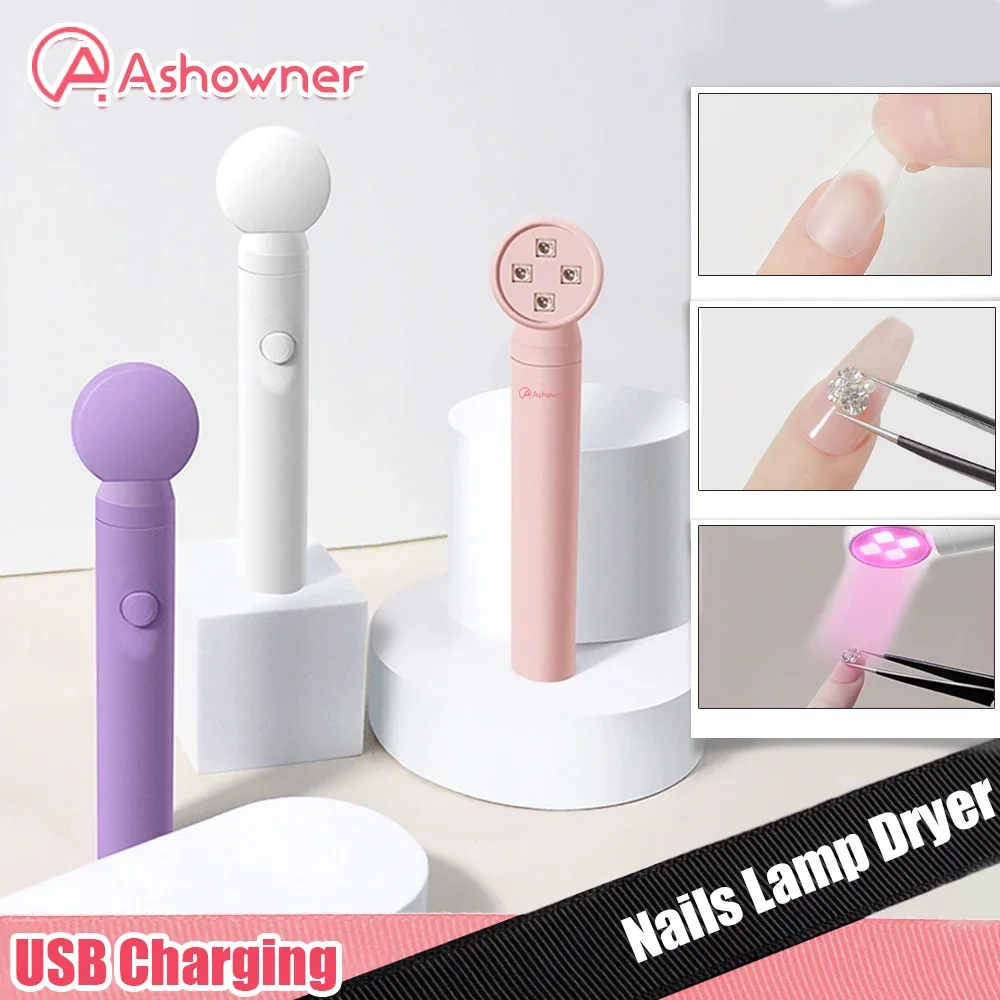 

Portable Quick Dry USB Nail Dryer Machine Home Phototherapy Tools Professional UV LED Nail Lamp Mini Handheld Flashlight Pen