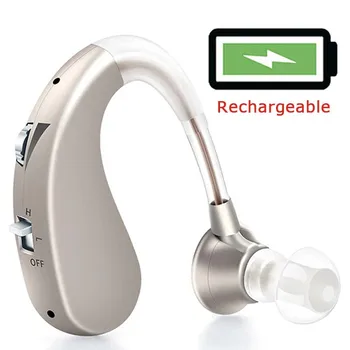 Hearing Aid,Rechargeable Mini Hearing Amplifier For Deafness,Intelligent Ear hearing loss aids for Elderly and senior