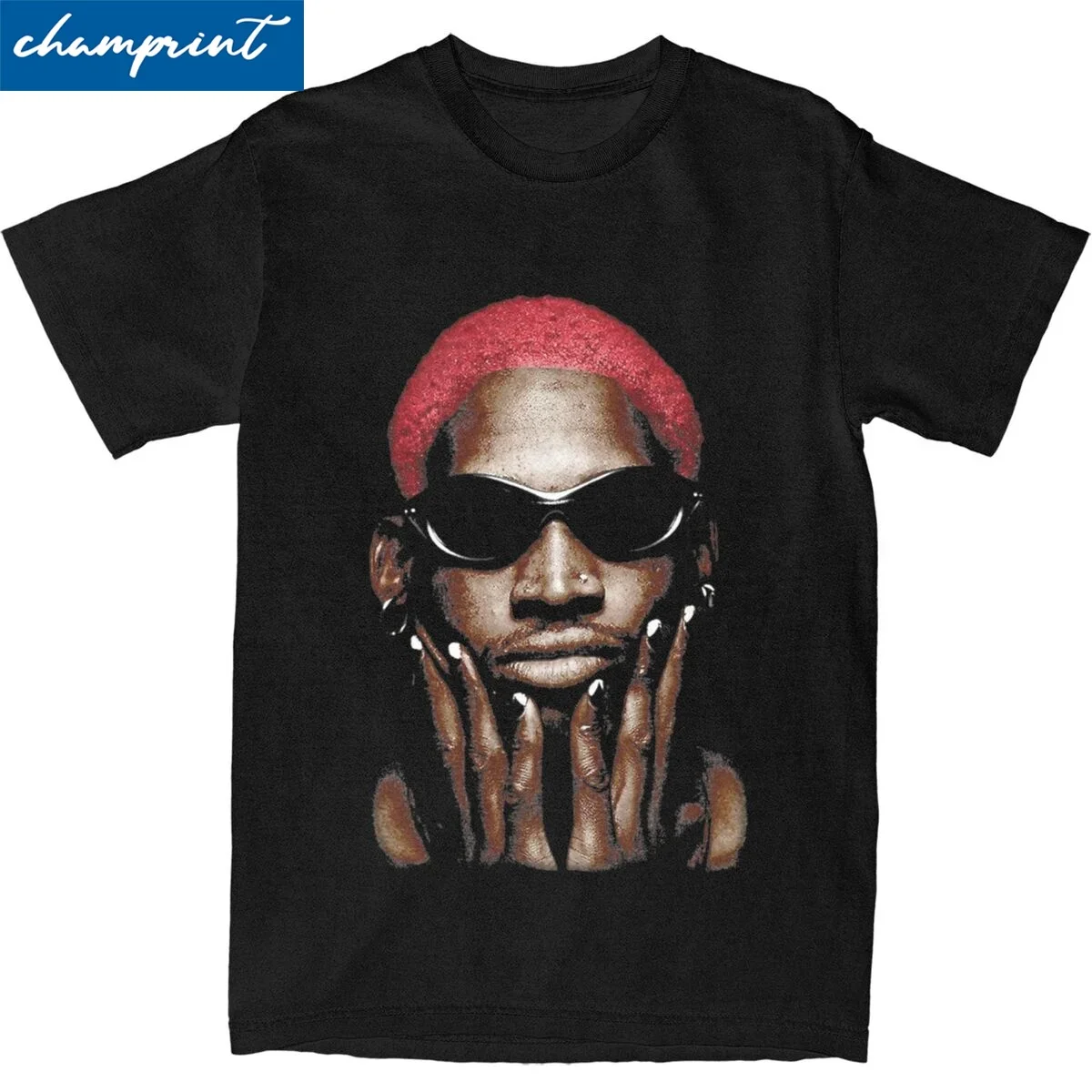 

Dennis Rodman T-Shirt for Men Women Vintage Retro 90s Rap Hip Hop Casual Pure Cotton Tee Shirt Short Sleeve Gift Idea Clothing