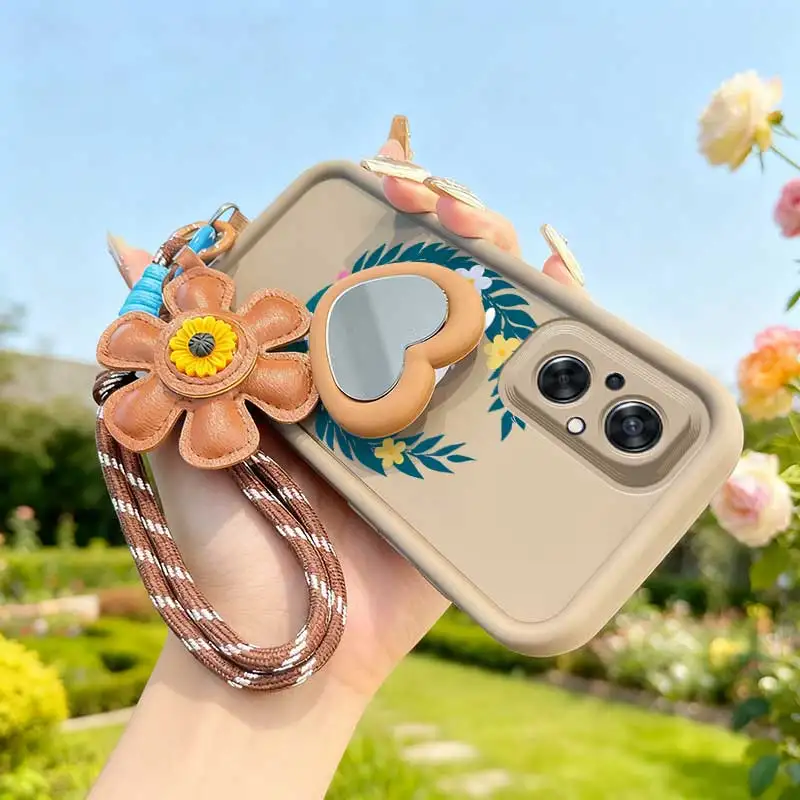Vibrant Garland Phone Case Set with Lanyard & Craft Embellishments - 3 Piece Collection