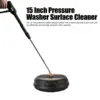15 Inch Pressure Washer Surface Cleaner Attachment 4000psi Pressure Washer Surface Cleaner with Connecting Rod 5