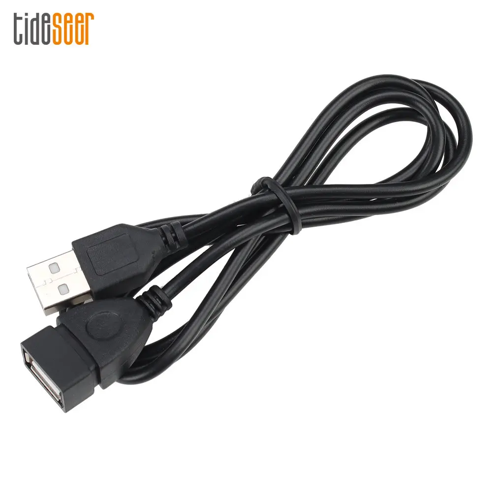 

100pcs 1M USB 2.0 Male to Female Extension Data Extender Charge Extra Cable For Samsung Laptop PC Computer Cord