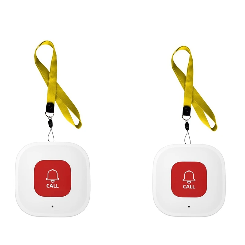 2 Set Tuya Wifi Smart SOS Call Button Phone Alert Transmitter Emergency Call Button
