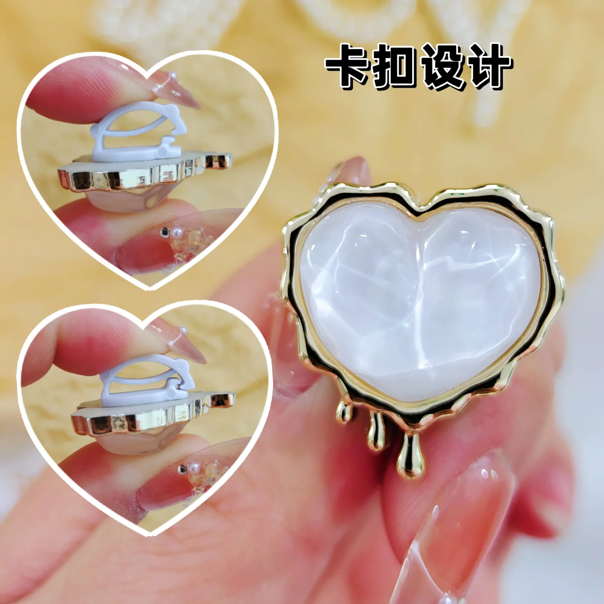 Korean Version Ballet-style Shoe Accessory Set, Lace Silver Bow Shoelace Charms DIY Decoration Buckle