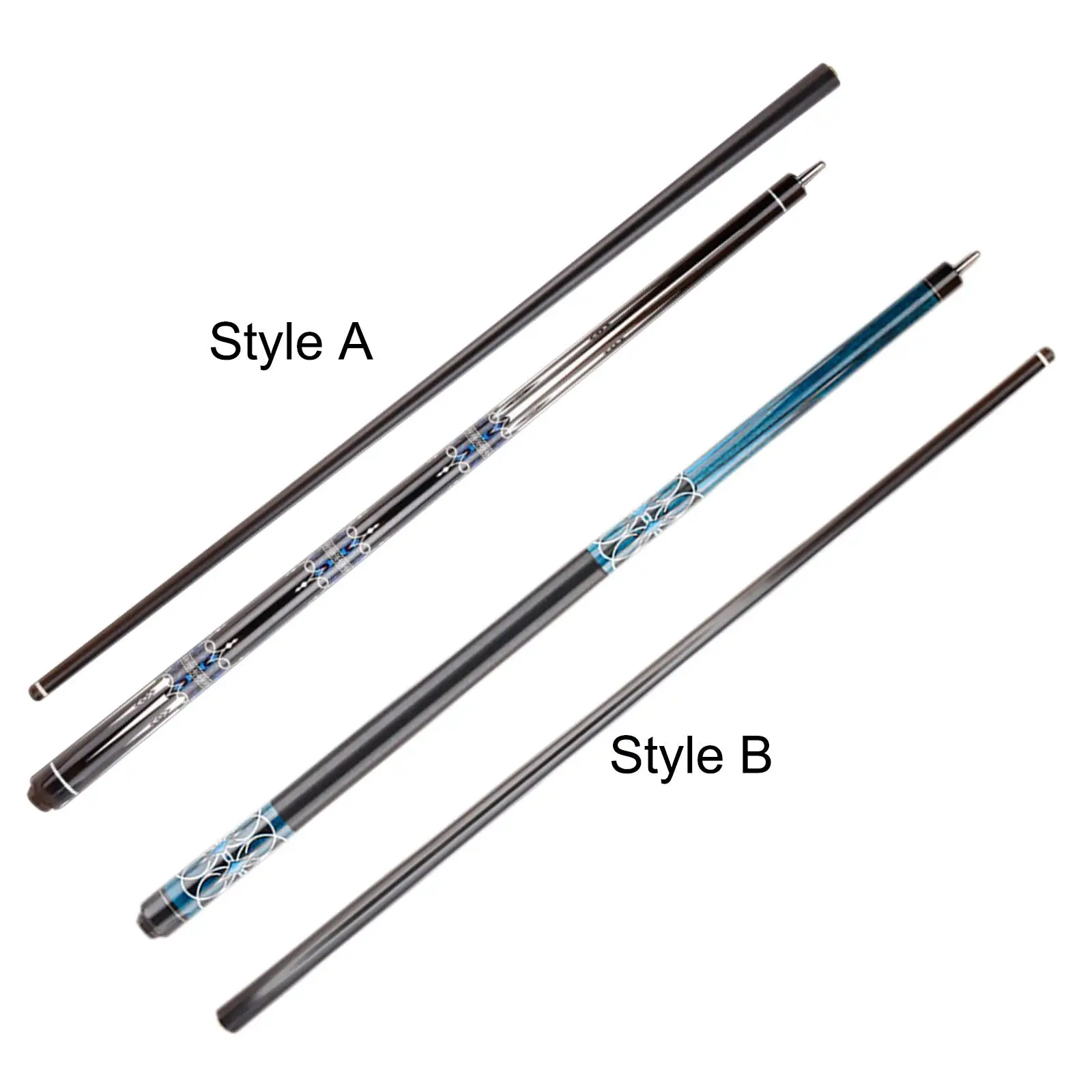 Pool Cue Carbon Fiber Nine Ball Pool Cue Portable Segmented Full Size 58inch Billiard Cue for Adults Beginners Practice Training