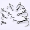 20pcs High Carbon Treble Hooks - Super Sharp, Solid Size 1#-14# Triple Barbed Steel Fishing Lure - Jigging Fishing Hook 6