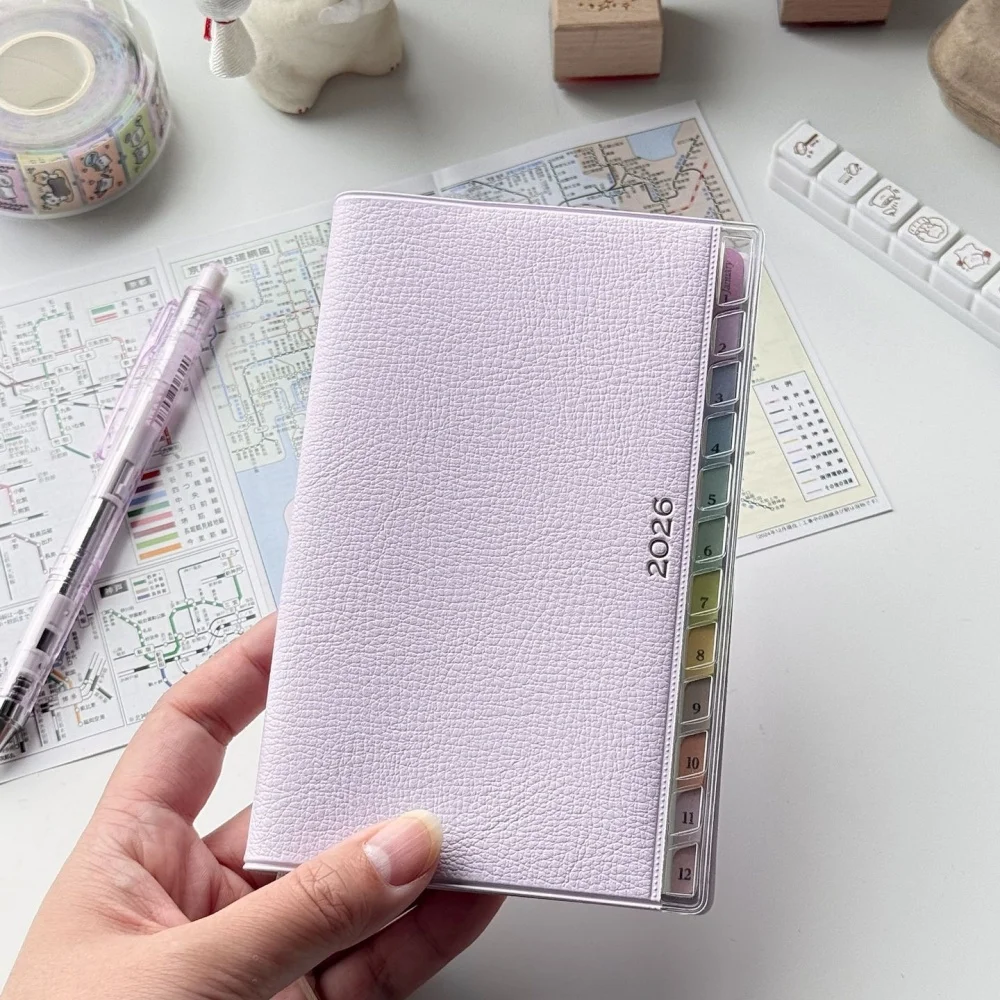 Agenda con Indice Arcobaleno, Pianificatore Mensile e Settimanale di Alta Qualità, Quaderno per Appunti e Note sul Lavoro - immagine 6
