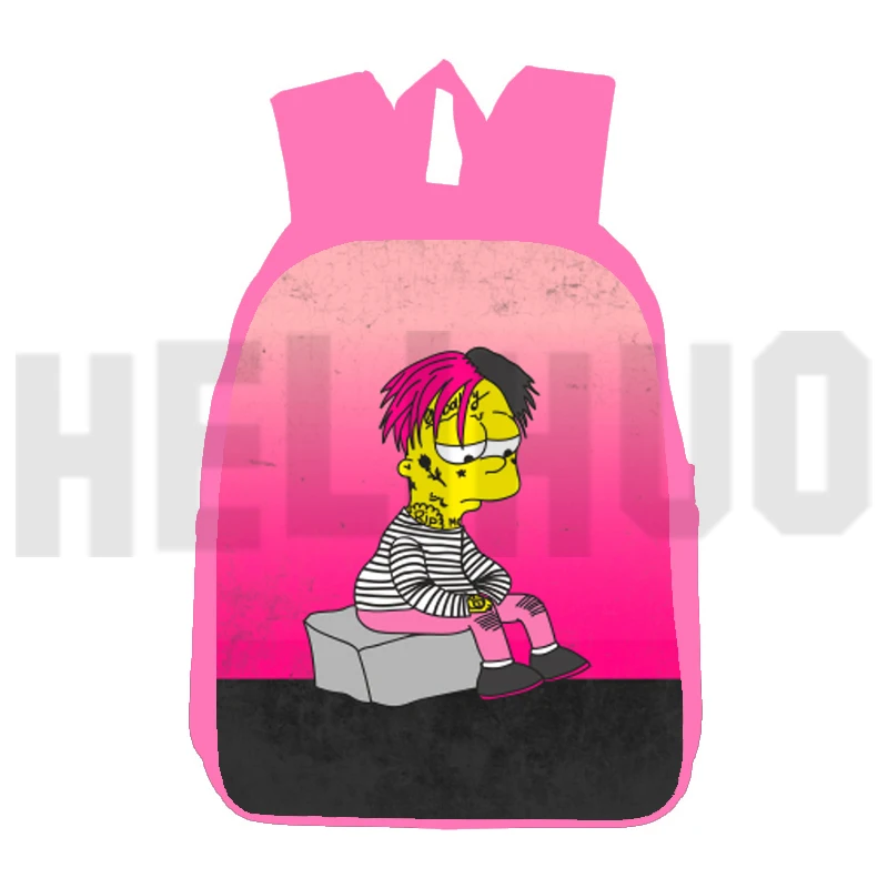 

Female Rapper Lil Peep 3D Print Backpack for Teenager Girls Lil Peep Schoolbags 12/16 Inch Elementary Bookbag Canvas Travel Bag