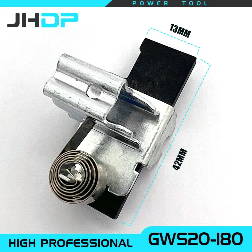 4 Molle Portaspazzole Per Smerigliatrice Bosch GWS6-100 - Ricambio In Metallo Nero | 22.5x12x2.5mm - Foto 2