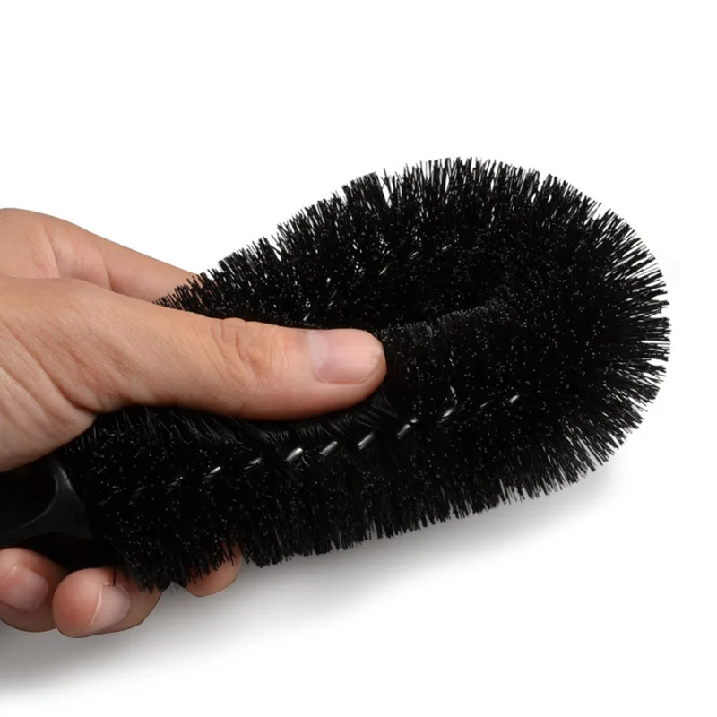Wheel Brush Car Wheel Brush Tire Cleaning Brushes Tools Car Rim Scrubber Cleaner Duster Handle Motorcycle Truck Wheels Detailing Brush