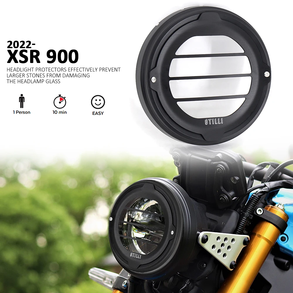 

New Matte Black Front Headlight Grille Cover Protector Motorcycle Accessories For YAMAHA XSR900 XSR 900 xsr900 2022 2023