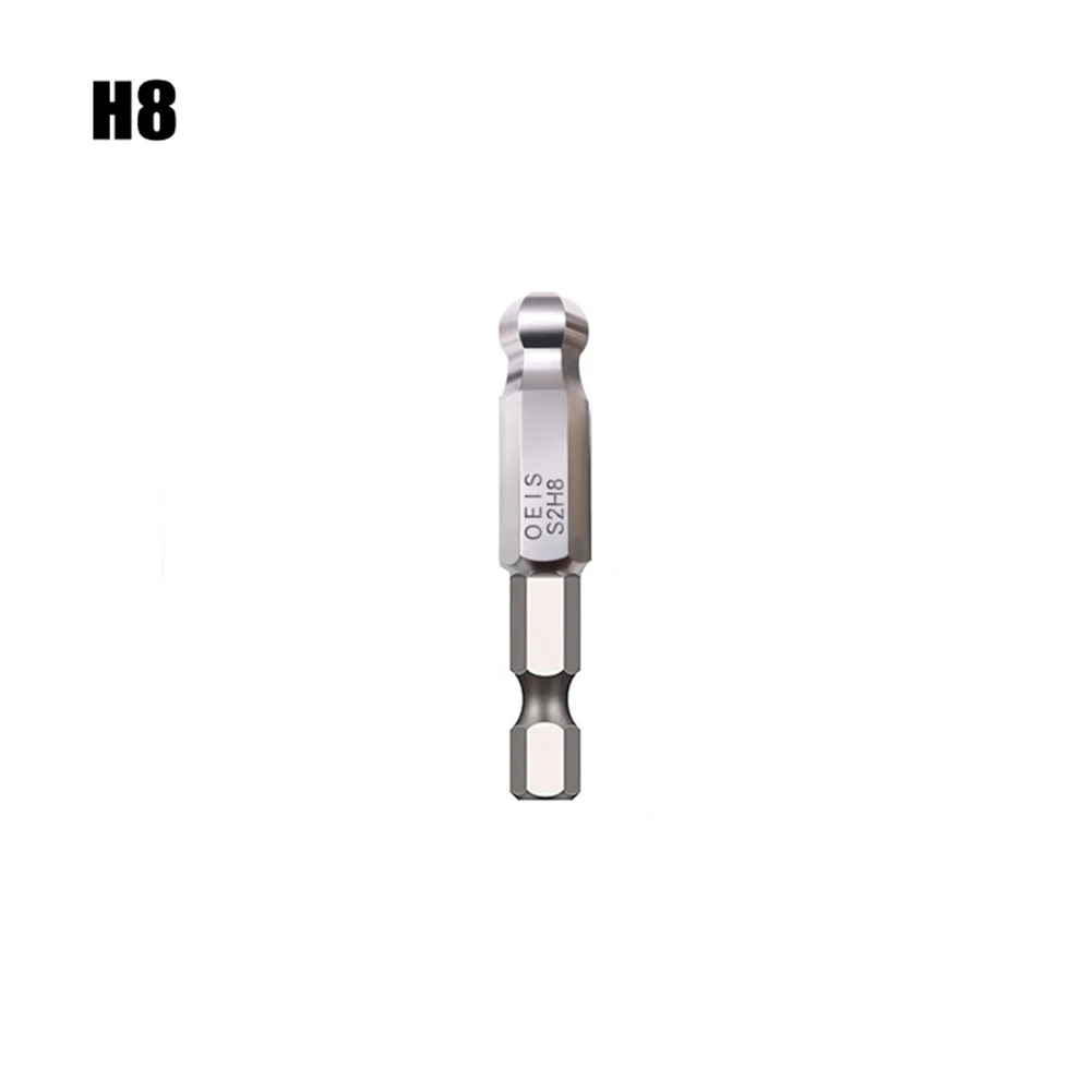 50mm Sechskant-Schraubendreher-Bit, Kugelkopf, langer magnetischer Schraubendreher-Bit, Kugelkopf-Schraubendreher-Bit, Hand H1,5 H2,5 H3 H4 H5 H6 H8 H10 – Detail 24