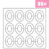 2 Sheets White French Manicure Strip Nail Art Form Fringe Tip Guides Sticker DIY Line Tips Decoration Tool 6