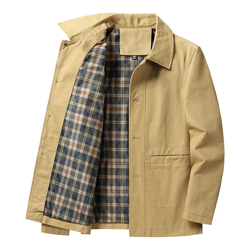 

Men's spring and autumn jackets Business casual men's cotton jacket top