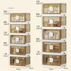 Nordic Plastic Kitchen Cabinet Home Furniture Floor Multi-layer Foldable Storage Cabinet Living Room Bedroom Box Locker e 6