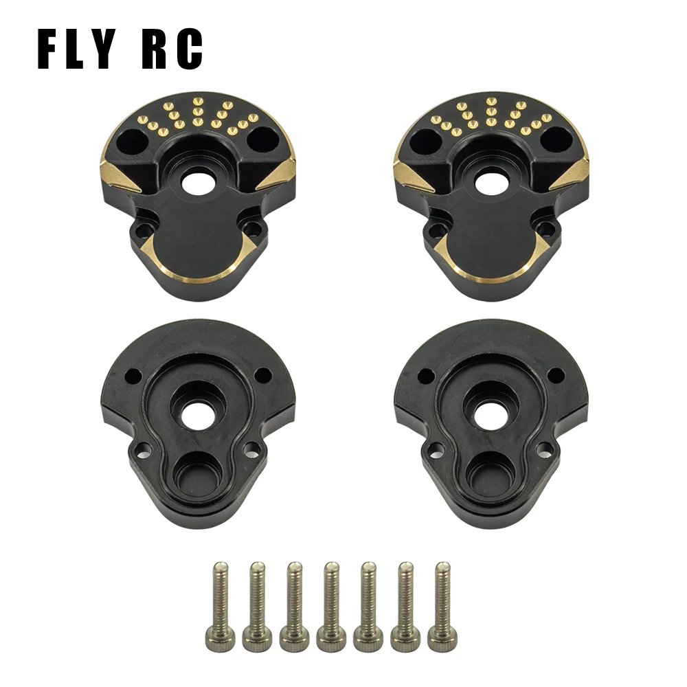 Rc Car Parts Redcat Ascent-18 44g Black Coating Brass Rear Outer Portal Housing Metal Crawler Accessories 1/18 Scale