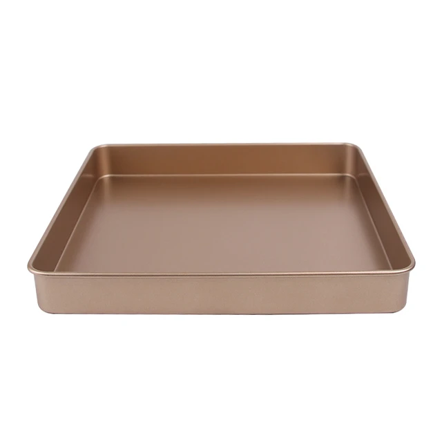 9.5x7 8x8 Inch Small Baking Sheet Oblong/Square Cake Pans Carbon