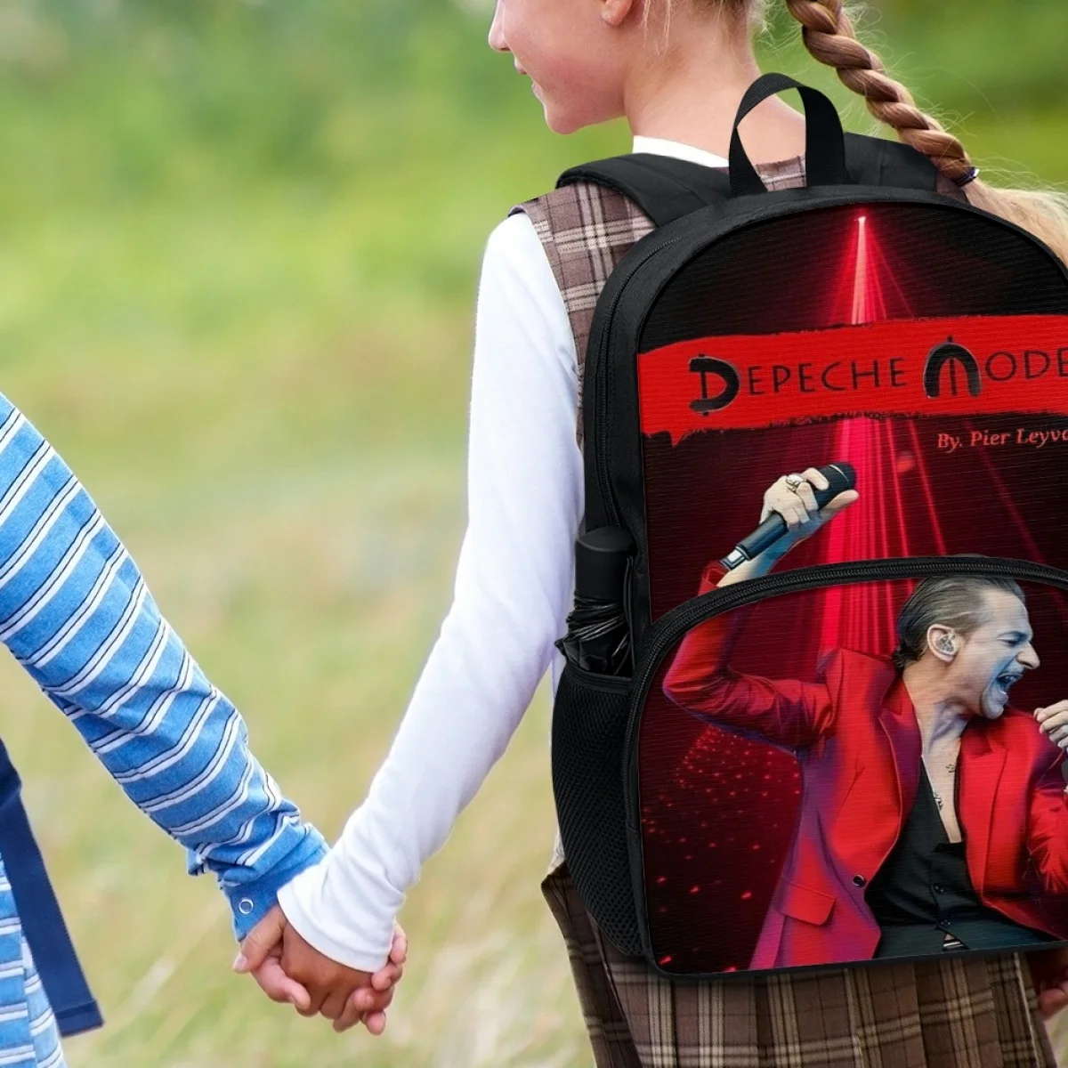 FORUDESIGNS Depeches Band Mode School Backpacks Lightweight Stylish Student Schoolbags Double Zipper Bookbags for Easy Storage