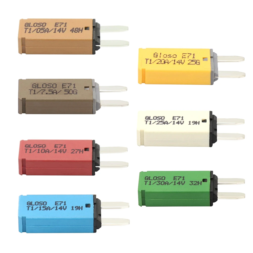 DC14/32V 5A-30A Automatic Reset Mini ATM Circuit Breaker Blade Fuse With Automatic Recovery for Car Motorcycle Truck Boat Marine