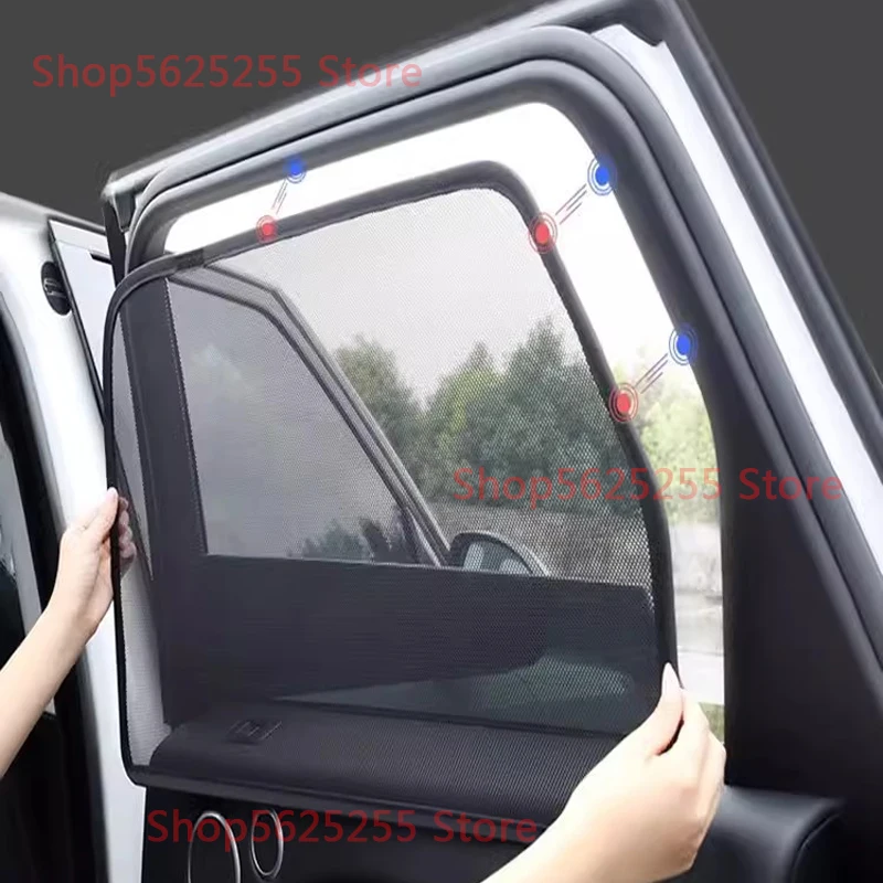 

For Changan UNI-V UNIV 2022-2024 Car Door Sunshade Mesh Side Window Magnetic Sun Visor Sunscreen Car Interior Modified Supplies