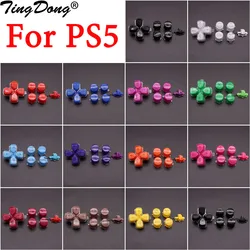 For PS5 Controller Replacement Dpad & ABXY Jelly Buttons Trigger Keys Repair Part Home Button Return Back Power Switch Key