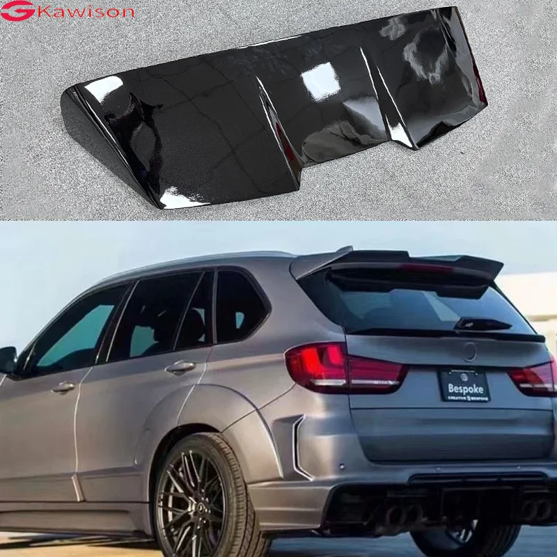 

F15 X5 Carbon Fiber FRP Rear Roof Spoiler Wing Tail Trunk Window Upper Splitter Trim Lip For BMW F15 X5 RGD Style 2014-2018