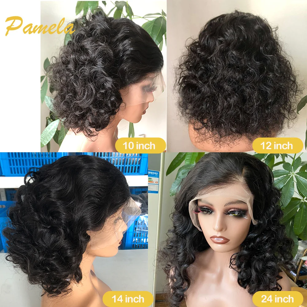 250% Density Glueless Wig 100% Human Hair Ready To Go Loose Deep 13x4 Transparent Lace Front Wigs Glueless Human Hair For Women